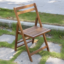 Acacia Folding Dining Chair, Natural, Set of 4