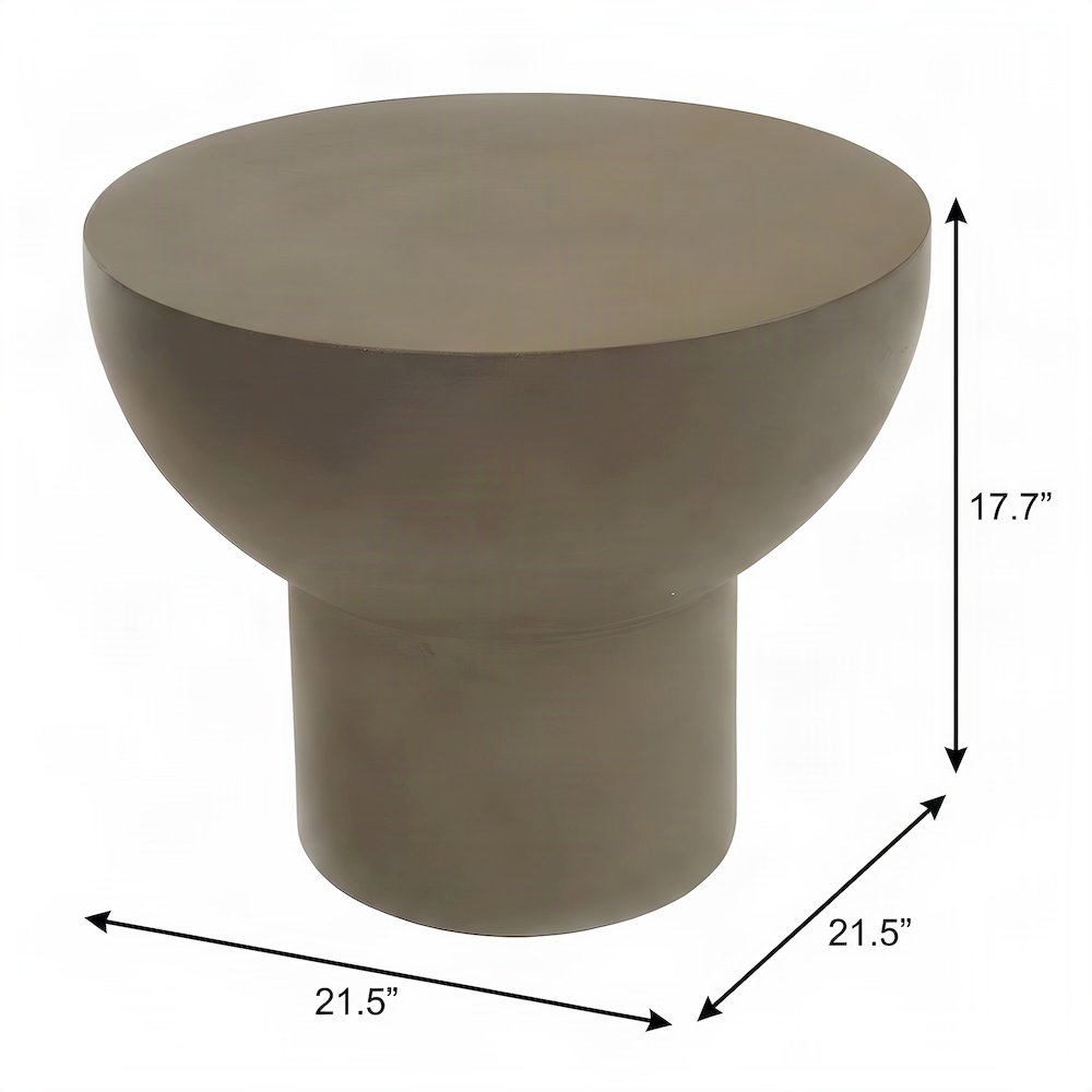 Fate - Modern Grey Concrete End Table