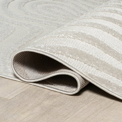 Maribo High-Low Abstract Groovy Striped  Indoor/Outdoor  Rug