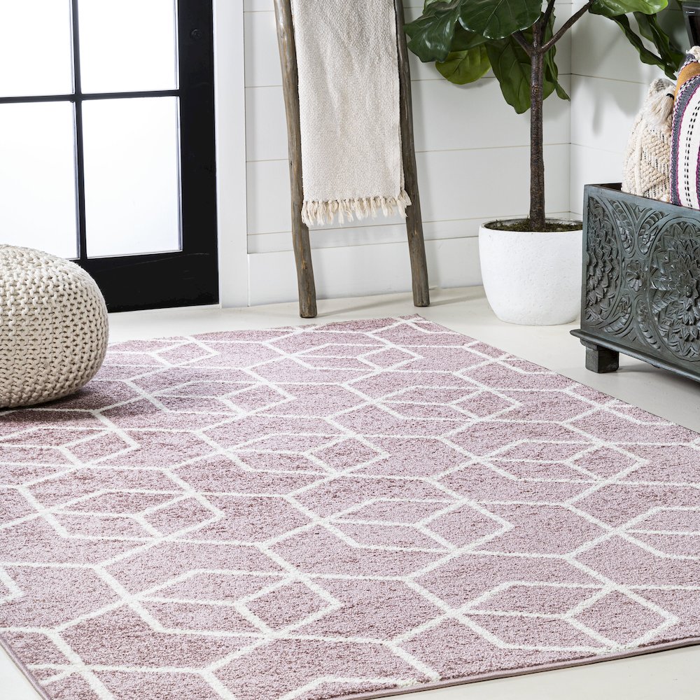 Tumbling Blocks Modern Geometric Area Rug