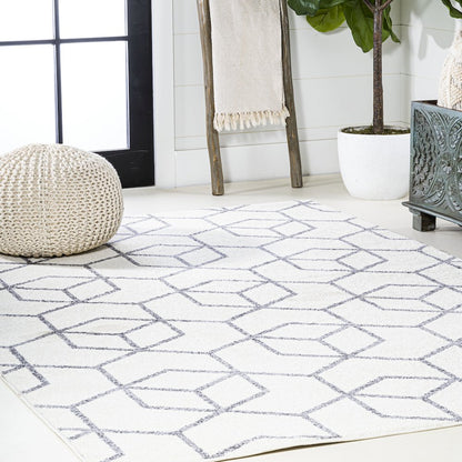Tumbling Blocks Modern Geometric Area Rug