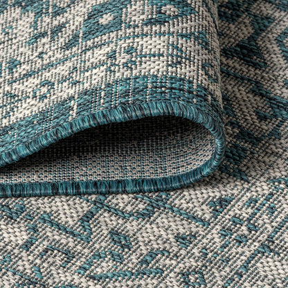 Sinjuri Medallion TetuWeaveIndoor/Outdoor  Rug