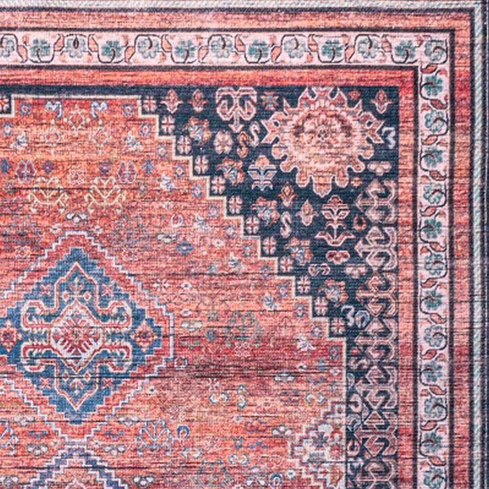 Dalyan Geometric Medallions Machine-Washable Area Rug