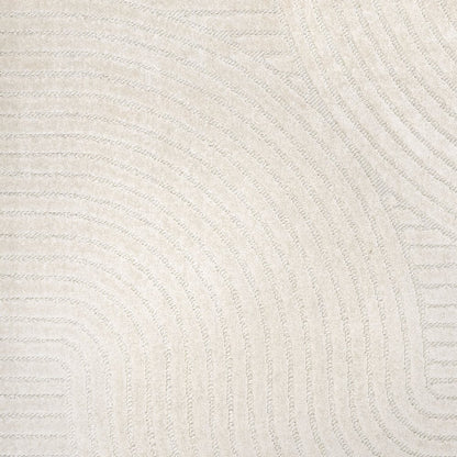 Hallie High-Low Minimalist Curve GeometricIndoor/Outdoor  Rug