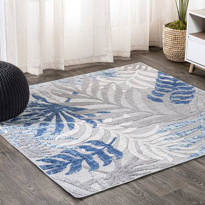 Tropics Palm Leaves Indoor/Outdoor Area Rug