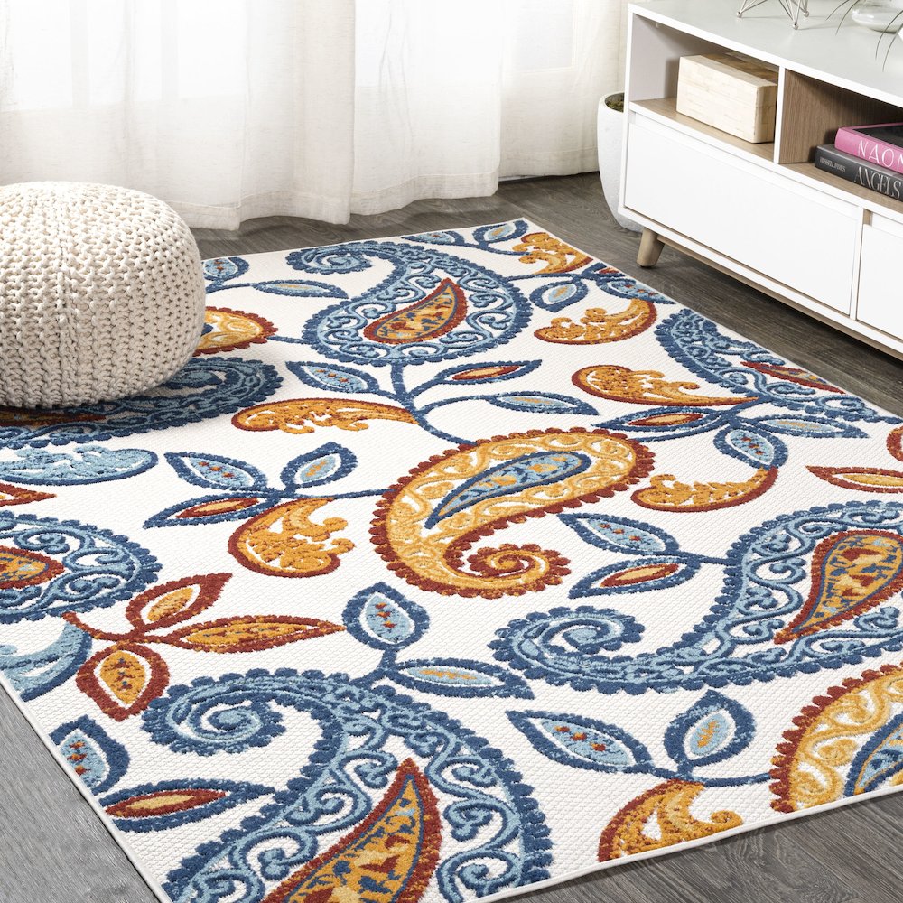 Julien Paisley High-Low Indoor/Outdoor Area Rug