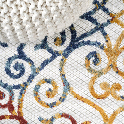 Atrani Scroll Trellis Indoor/Outdoor Area Rug