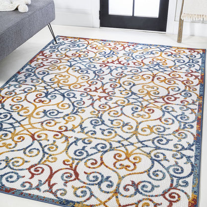 Atrani Scroll Trellis Indoor/Outdoor Area Rug