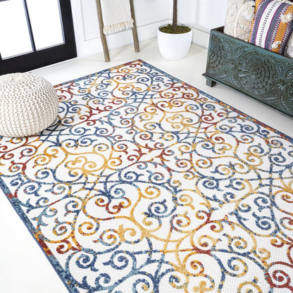 Atrani Scroll Trellis Indoor/Outdoor Area Rug