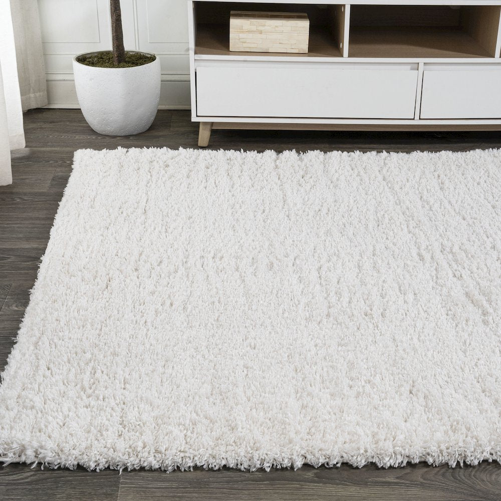 Groovy Solid Shag Area Rug