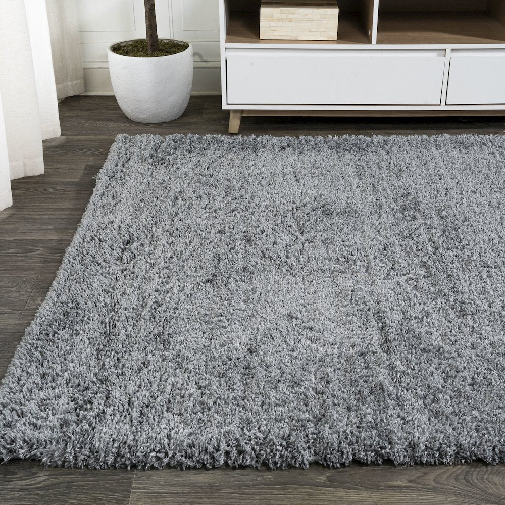 Groovy Solid Shag Area Rug