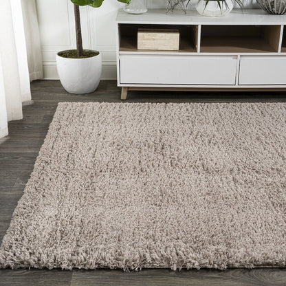 Groovy Solid Shag Area Rug