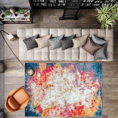 Contemporary Pop Modern Abstract Area Rug