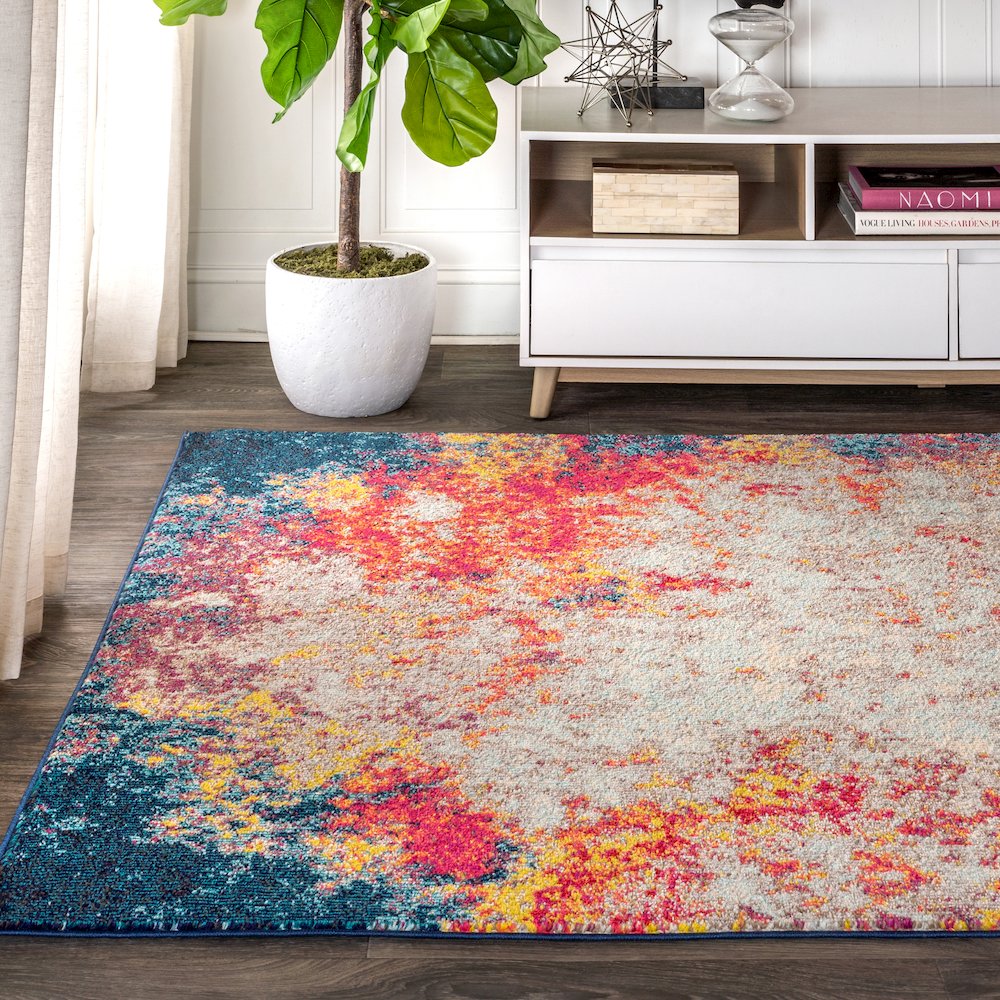 Contemporary Pop Modern Abstract Area Rug