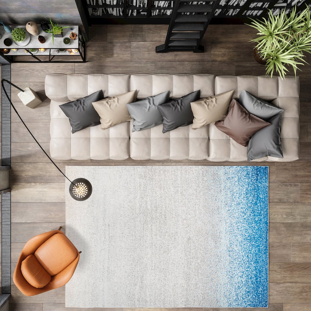 Happy Shore Modern Gradient Area Rug