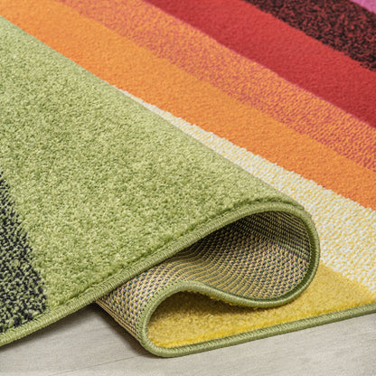 Prism Geometric Striped Area Rug