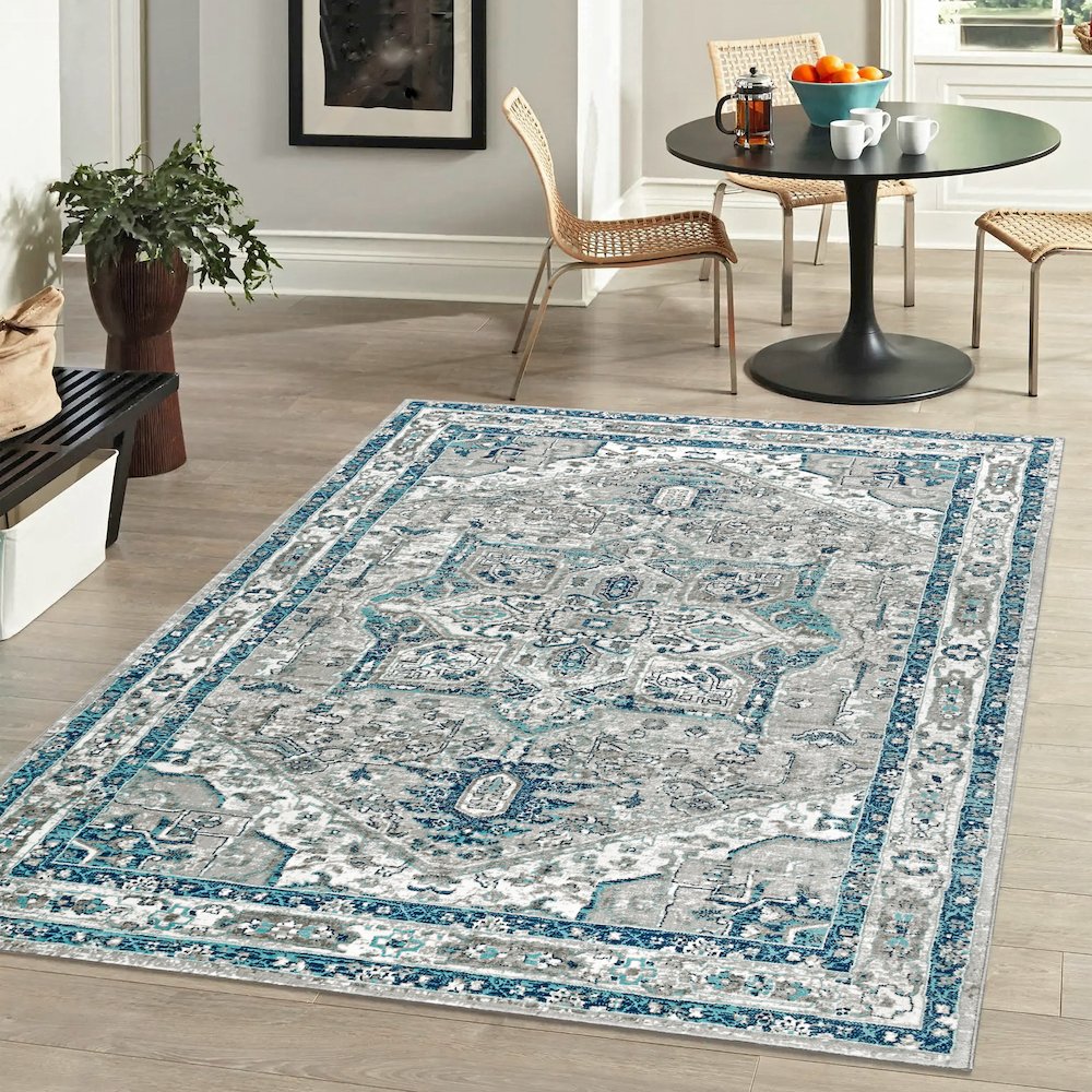 Modern Persian Vintage Medallion /Rug