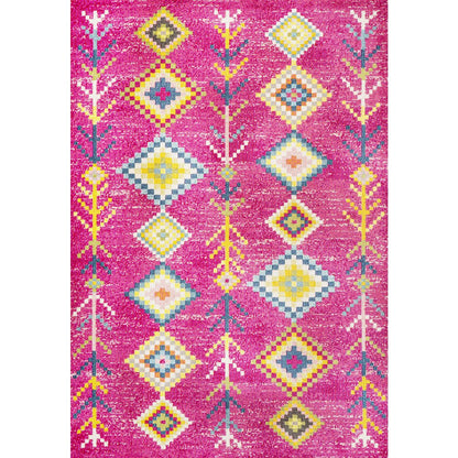Tribal Love Geometric Area Rug