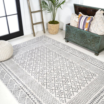Athens Modern Geometric Boho Rug Area Rug