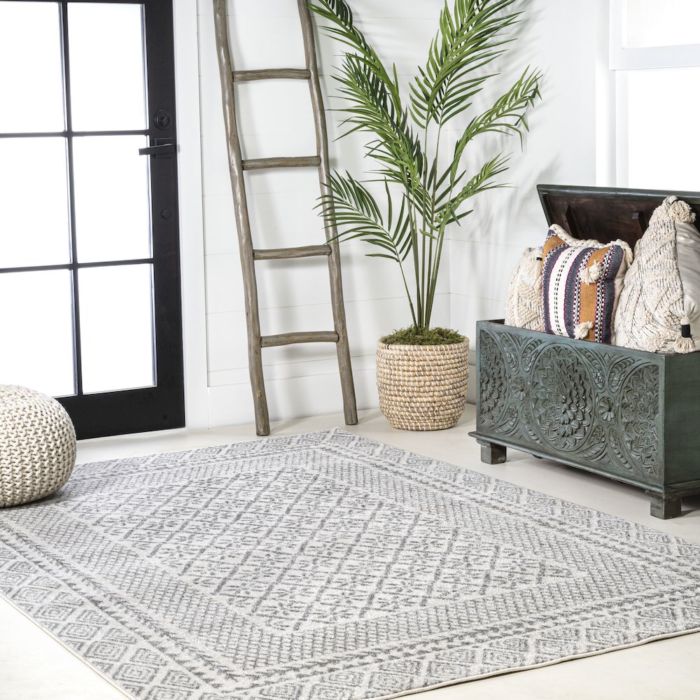 Athens Modern Geometric Boho Rug Area Rug