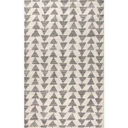 Aisha Moroccan Triangle Geometric Area Rug