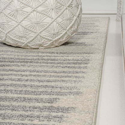 Khalil Modern Berber Stripe Area Rug