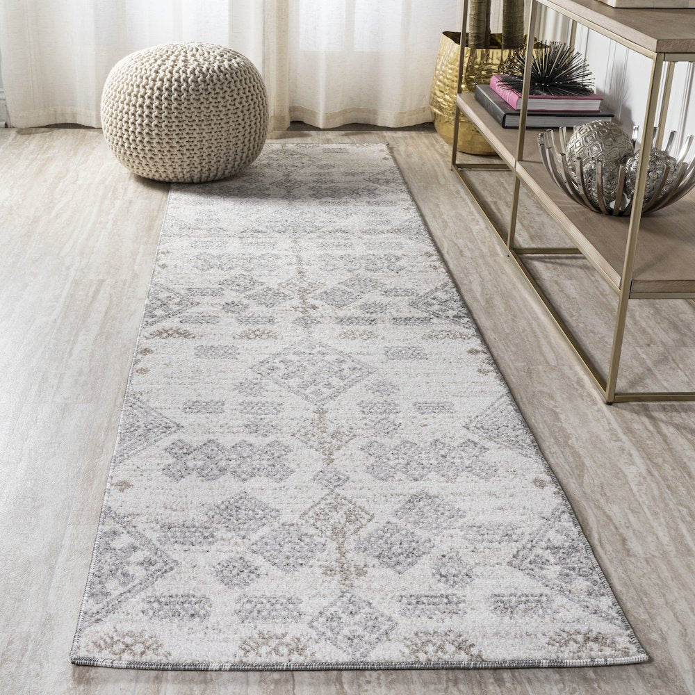 Bhalil Berber Diamond Geometric Area Rug