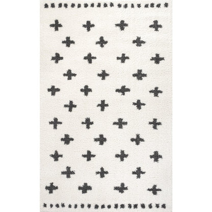 Cristo Berber Geometric Shag Area Rug
