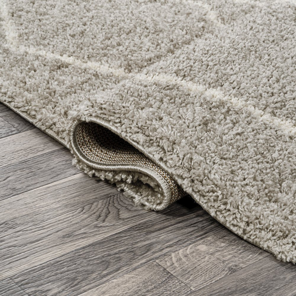 Cristo Berber Geometric Shag Area Rug