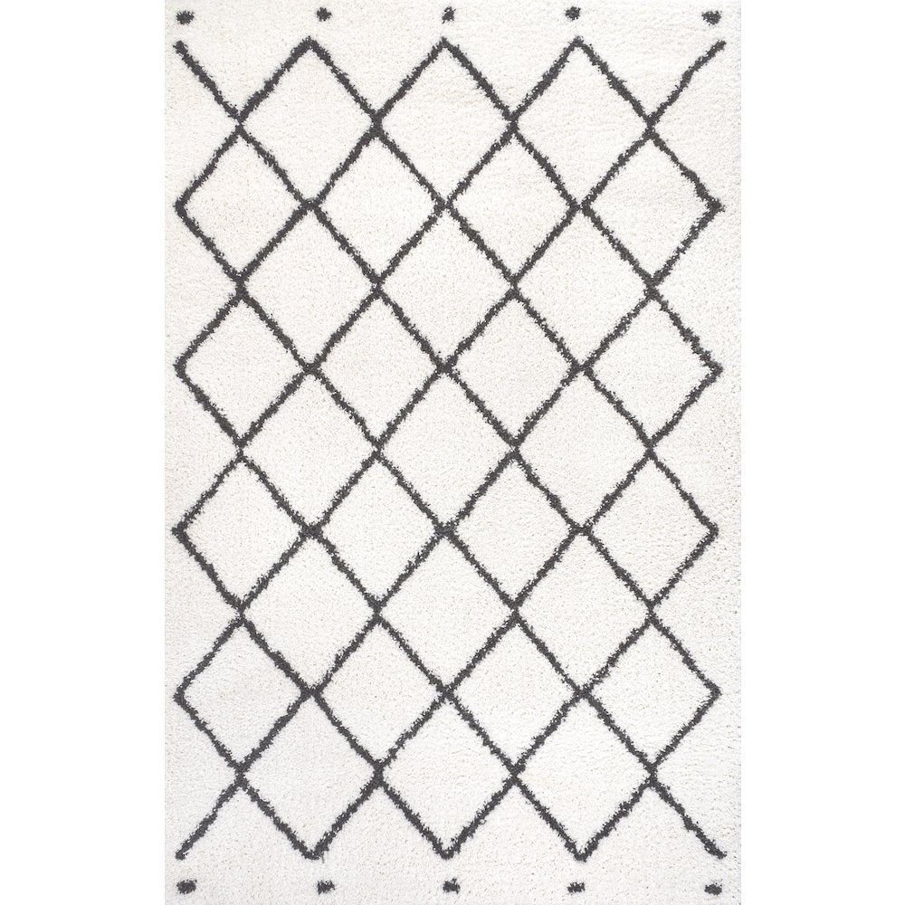 Cami Moroccan Style Diamond Shag Area Rug