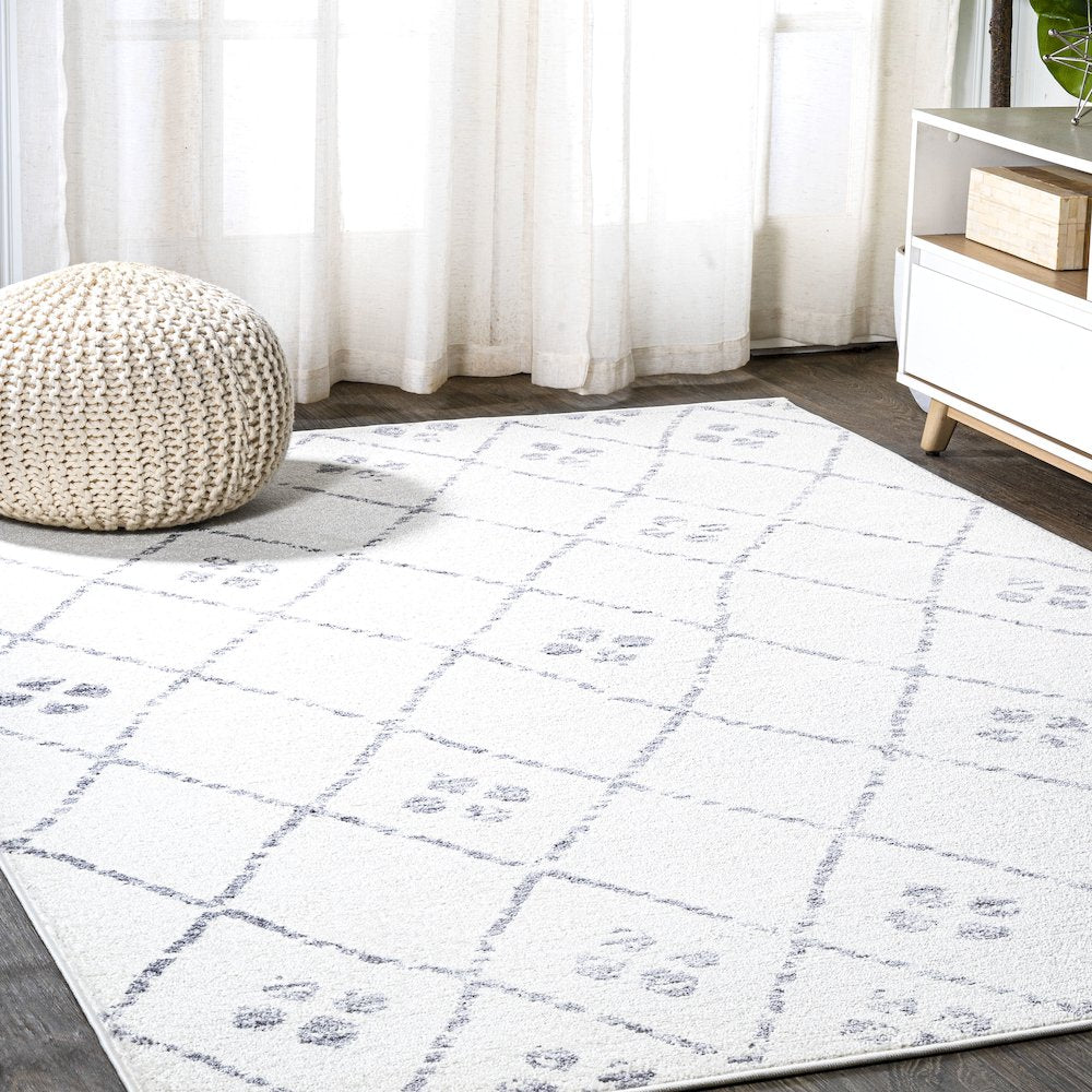 Izil Moroccan Geometric Diamond Area Rug