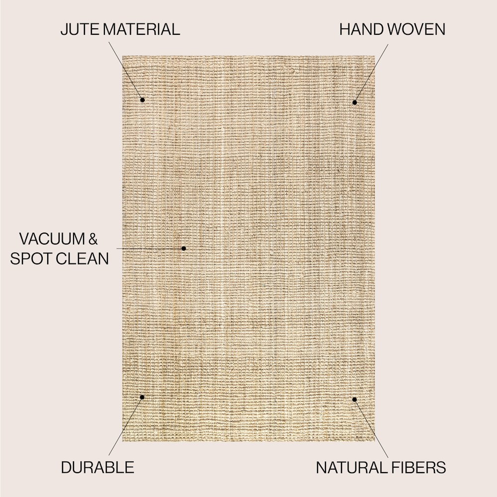 Hiro Hand Woven Chunky Jute Area Rug