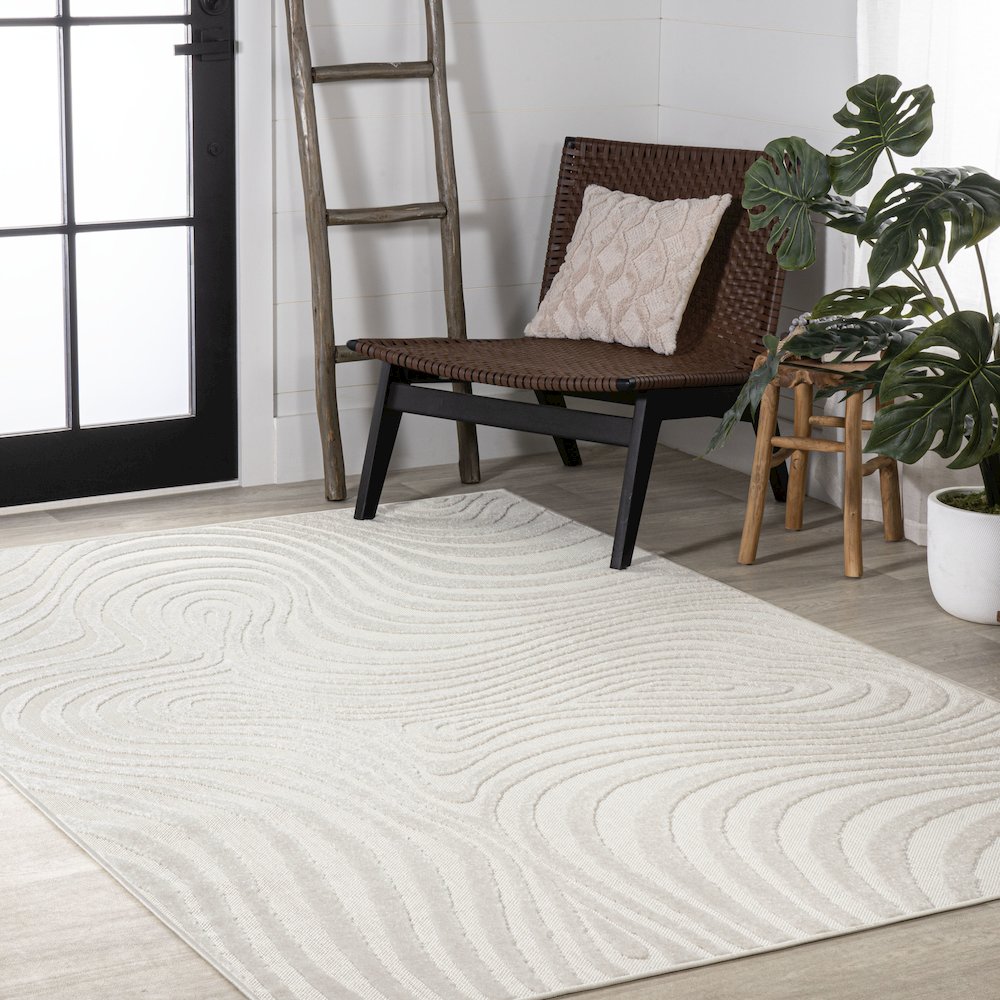 Maribo Abstract Groovy Striped Area Rug