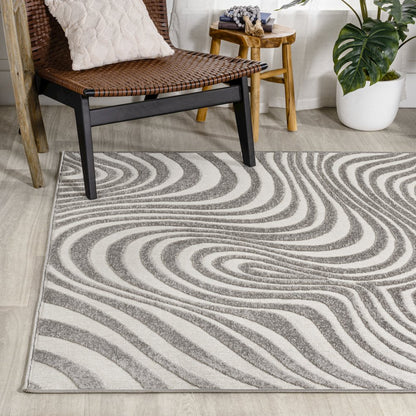 Maribo Abstract Groovy Striped Area Rug
