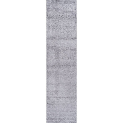 Haze Solid Low Pile Area Rug Gray