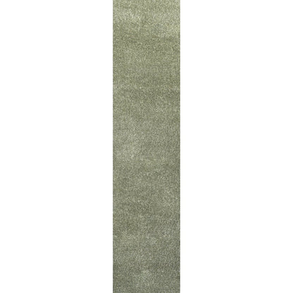 Haze Solid Low Pile Area Rug Green