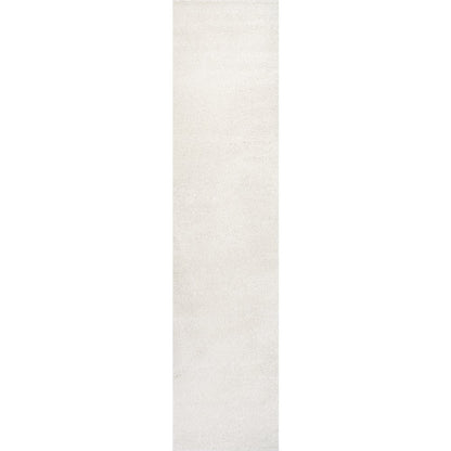 Haze Solid Low Pile Area Rug Cream