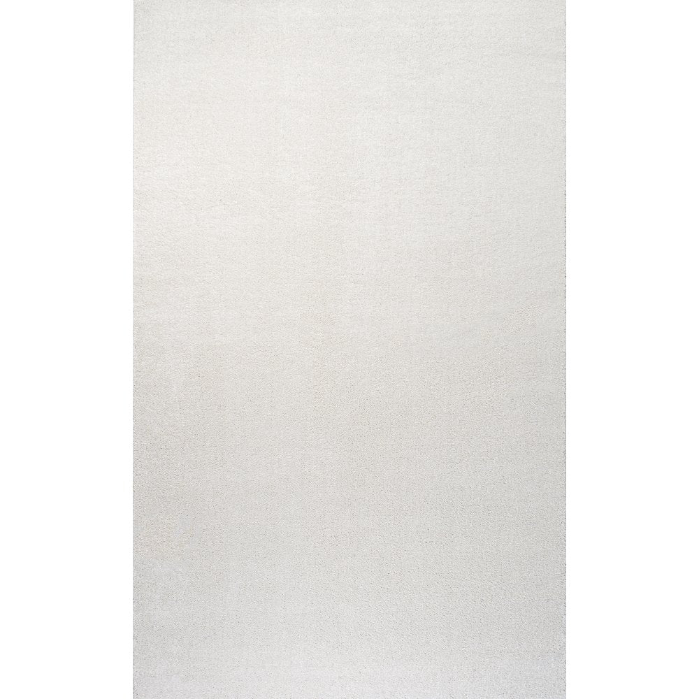 Haze Solid Low Pile Area Rug Cream