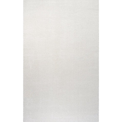 Haze Solid Low Pile Area Rug Cream
