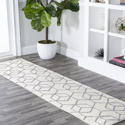 Tumbling Blocks Modern Geometric Area Rug