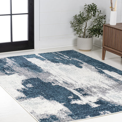Zoe Contemporary Bohemian Abstract Marble Area Rug