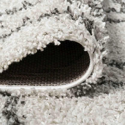 Soller Diamond Trellis Shag Area Rug