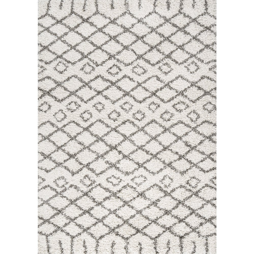 Algaida Moroccan Diamond Shag Area Rug