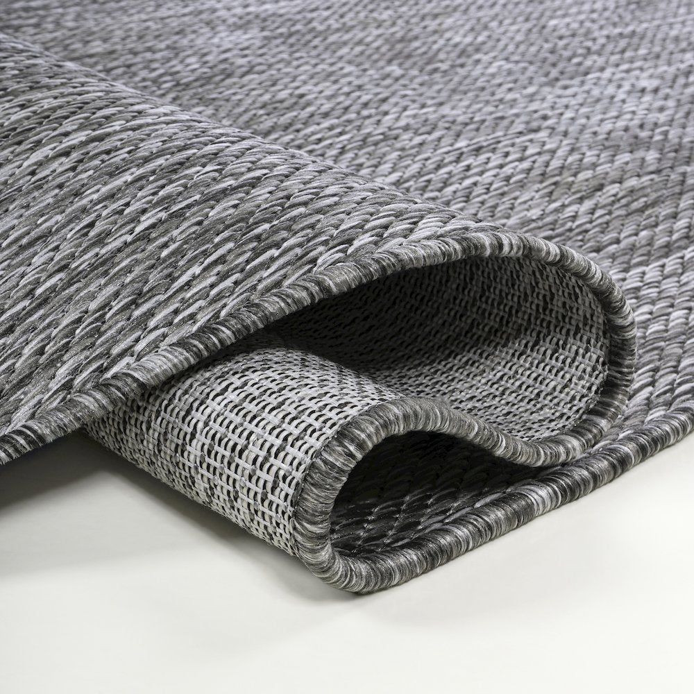 Evan Modern Rustic Organic CurveIndoor/Outdoor Shaped  Rug