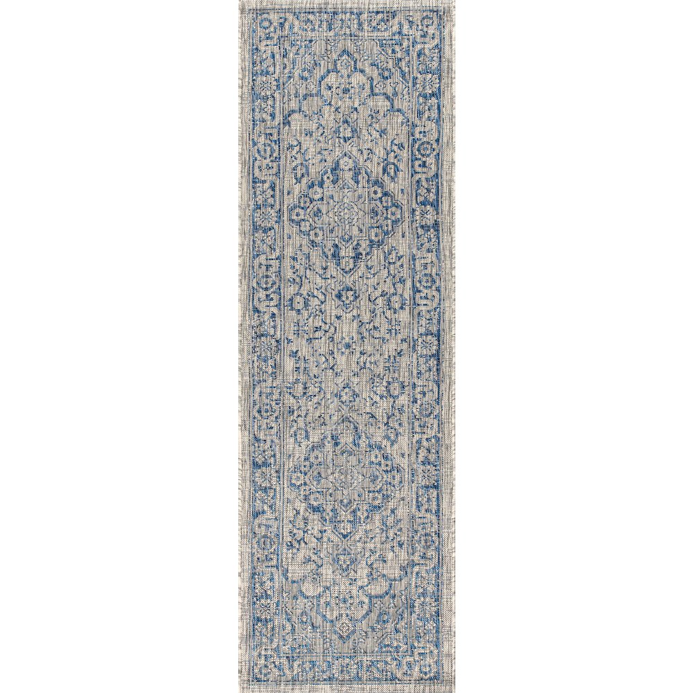 Rozetta Boho Medallion Textured Weave Indoor/Outdoor Area Rug
