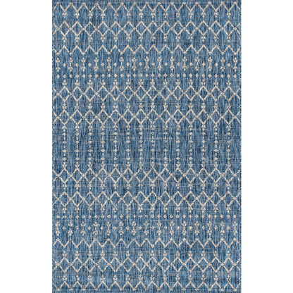 Ourika Moroccan Geometric Textured Weave Indoor/Outdoor Area Rug