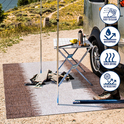 Tavira Modern Strie Indoor/Outdoor Area Rug