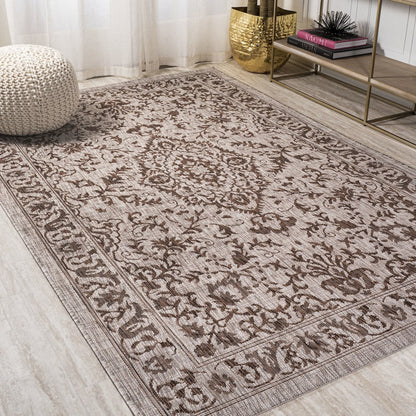 Jerash Ornate Medallion Indoor/Outdoor Area Rug