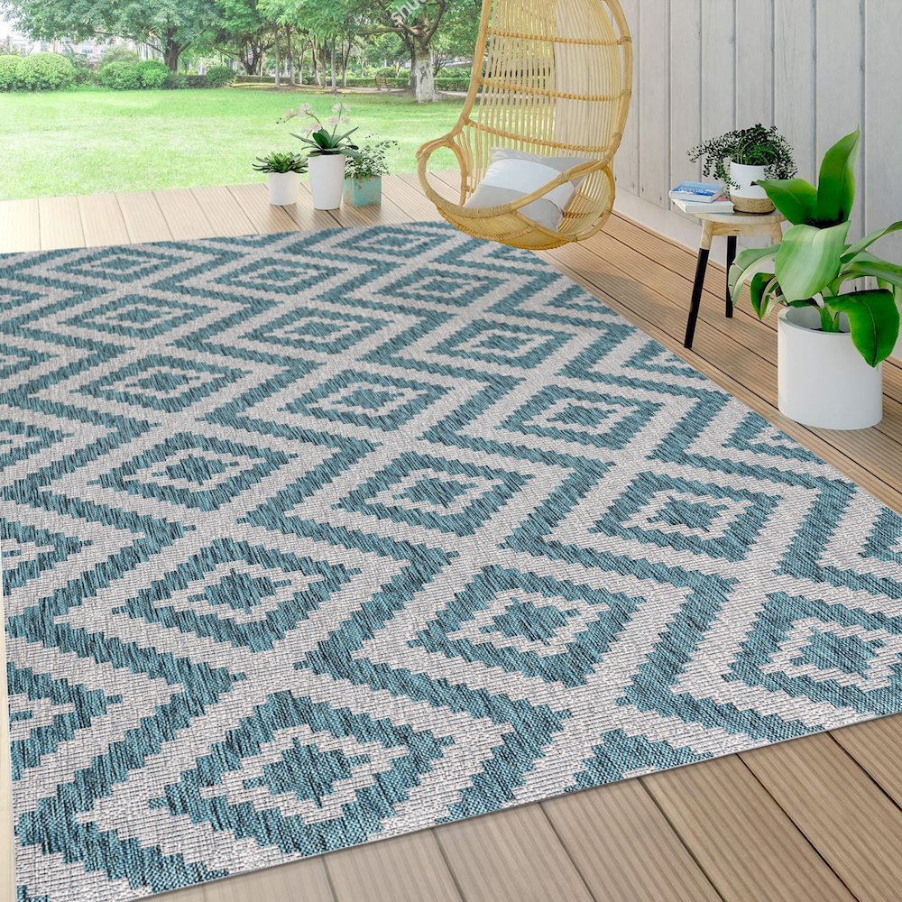 Sintra Diamond Tribal Indoor/Outdoor Area Rug