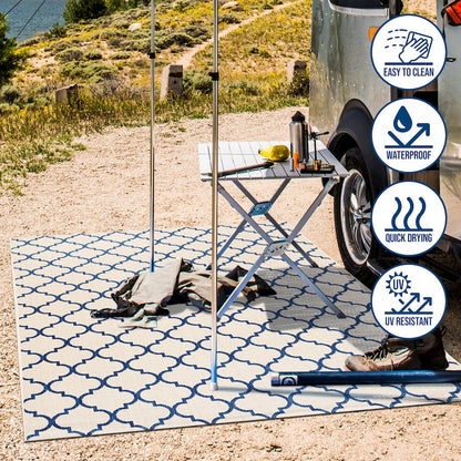 Arabesque Ogee Trellis Indoor/Outdoor Area Rug
